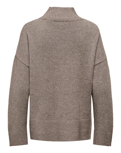 Only - ONLMary High Neck Strik - Shaved Chocolate